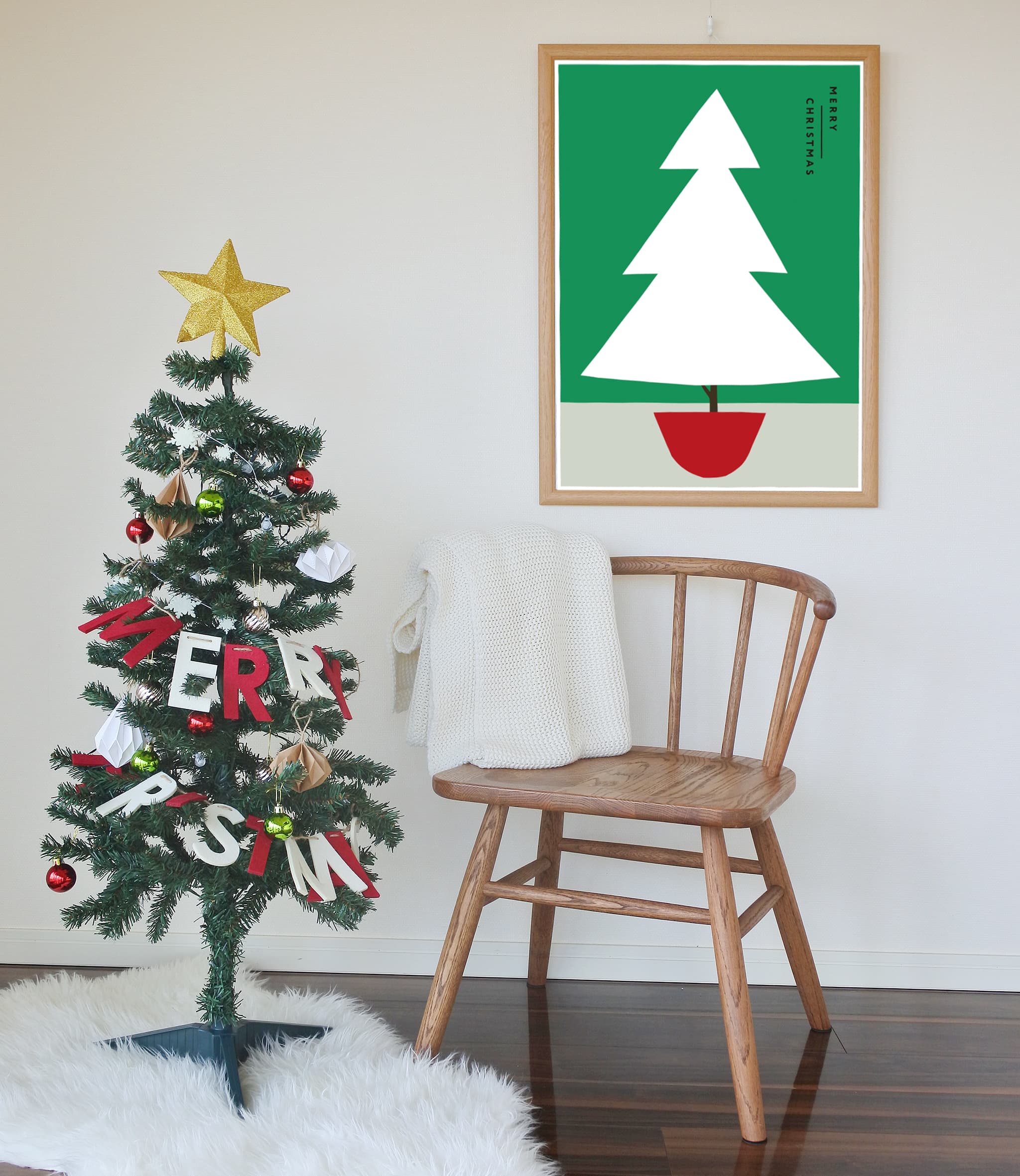 クリスマスのおうちをおしゃれにするインテリアポスター「家族ツリー」がオススメ